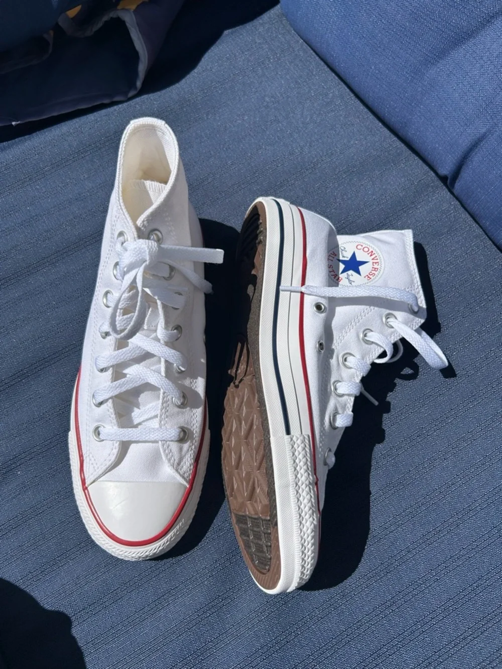CONVERSE CTAS Chuck Taylor All Star Hi Sneaker M6 W8 WIDE WIDTH Optic NIB - Picture 2 of 12